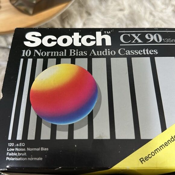 Scotch CX 90 135m Blank Sealed Audio Cassette Tapes In Original Box Set Of 10 - Picture 10 of 17